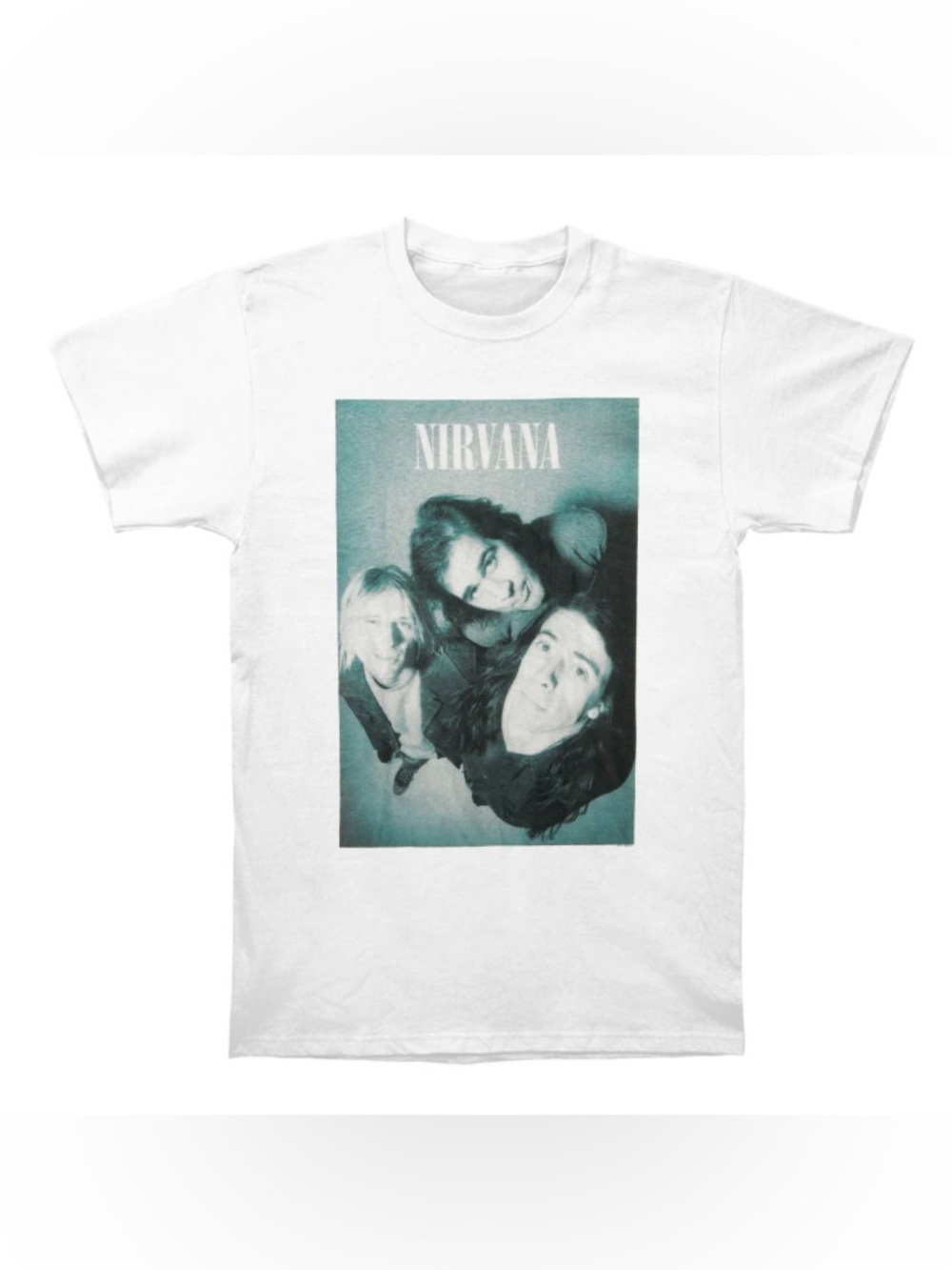Nirvana Looking Up Graphic Band Tee Black 100% Cotton Unisex Size Large - Picture 2 of 11